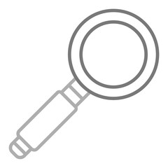 Magnifying Glass Greyscale Line Icon