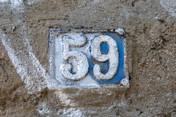 House plate 59