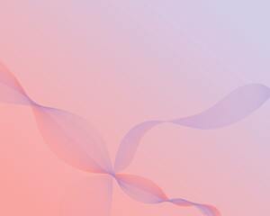 Abstract minimal background with smooth refined lines and gentle gradients of purple and pink colours. 