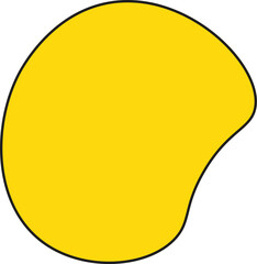 Modern creative abstract blob shape elements vector illustration. Creativity organic black blobs, blotch, inkblot and pebble, simple liquid amorphous Vector.