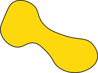 Modern creative abstract blob shape elements vector illustration. Creativity organic black blobs, blotch, inkblot and pebble, simple liquid amorphous Vector.