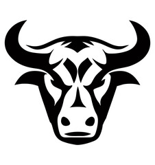 flat color bull head