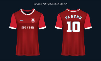soccer jersey template sport t shirt design vector premium