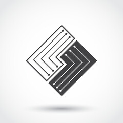 microchip logo / electronic technology symbol