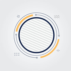 Circle Concept design illustration shape for company artwork