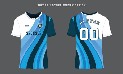 soccer jersey template sport t shirt design vector premium