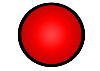 red button with reflection