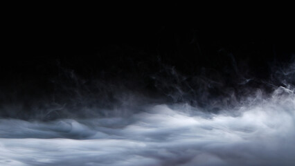Obraz na płótnie Canvas dry ice smoke clouds fog swirling clouds