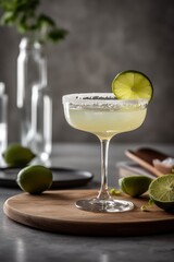 Margarita cocktail. Generative AI