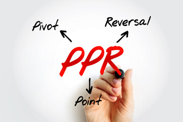 PPR - Pivot Point Reversal acronym, business concept background