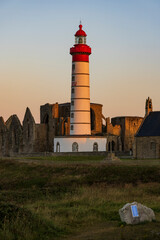 Saint-Mathieu Lighthouse, Pointe Saint-Mathieu in Plougonvelin, Finistere, France