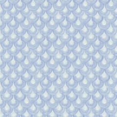 Watercolor Japanese traditional ornament. Fish scales. Vintage seamless pattern.