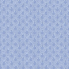 Watercolor Japanese traditional ornament. Fish scales. Vintage seamless pattern.