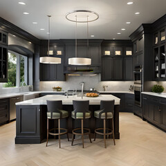 modern kitchen interior