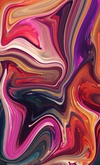 abstract background fluid art. Oil and acrylic. Colorful multicolored background