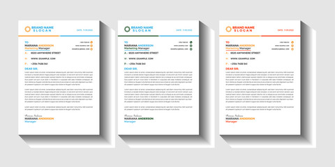 Creative Modern Business Letterhead Template Design,
Simple And Clean Print Ready Design.