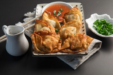 Wonton wantan chinese dim sum food dumpling street food