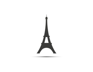 Eiffel tower icon. Vector illustration.