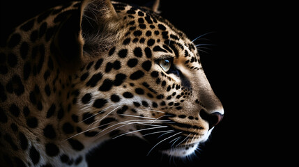Fototapeta na wymiar close-up of a leopard