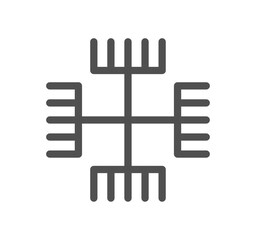 Religion symbols related icon outline and linear vector.