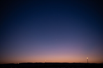 Straßenlaterne zur blauen Stunde / Abenddämmerung in El Gouna, Ägypten