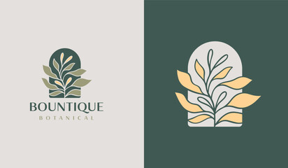 Leaf Flower Plant Logo. Universal creative premium symbol. Vector sign icon logo template. Vector illustration