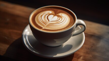 Obraz premium cup of coffee. Generative AI