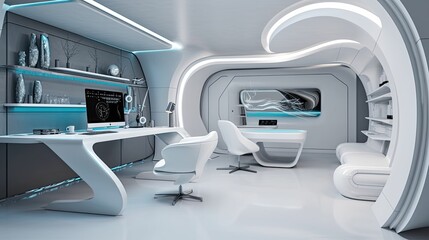 Creating a Futuristic and Contemporary Office Space with Generative AI