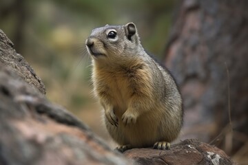 Naklejka premium squirrel close up.