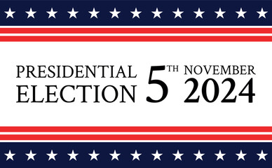 USA election 2024 vector background