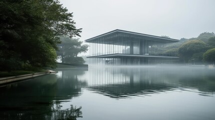 The Tranquility of Lakeside Architecture: Designing Buildings by the Lake with Generative AI
