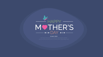 happy mother day background or banner design template