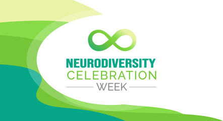 Neurodiversity Celebration Week background or banner design template celebrated in may