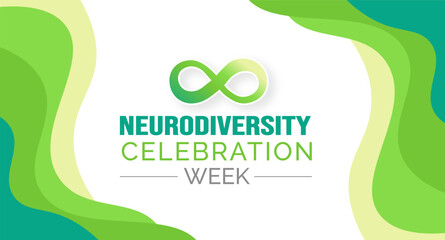 Neurodiversity Celebration Week background or banner design template celebrated in may