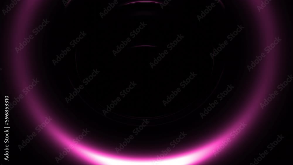 Aufkleber 3d circles pulsate and move with wave rotation. design. 3d circles moving in stream of pulsations. c