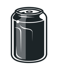 drink canned product monochrome icon