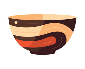 Terracotta vase with hand painted