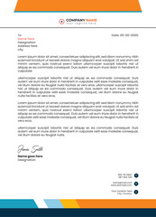 Luxury business letterhead template
