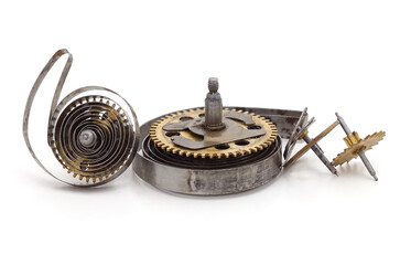 Pile of clock parts.