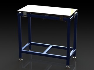 Precision Surface Plates with Stand 3D model