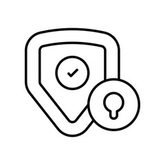 Protection icon Stock illustration.