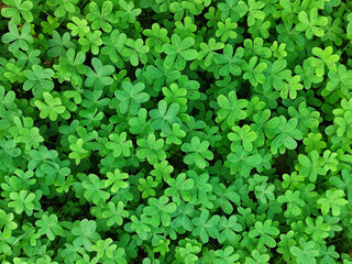 green clover leaves, green leaves background