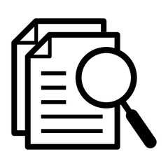 case study, Paper, search icon