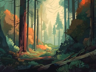 forest in the forest (Generative AI)