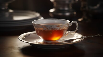 Elegant Serenade: Earl Grey Tea Symphony