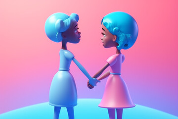 World friendship day. Friendship between peoples, countries, cultures and individuals, peace efforts and build bridges. Forge a strong bond of friendship among people of various countries