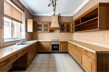 Photo of a contemporary kitchen for cooking and eating