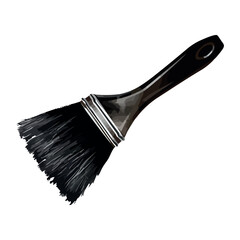 black paint brush tool