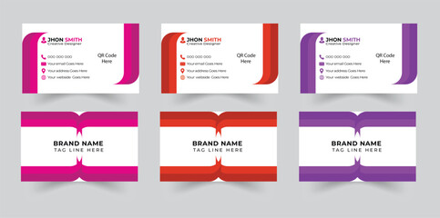 Business card design free Free vector elegant business card modern and clean professional business card template