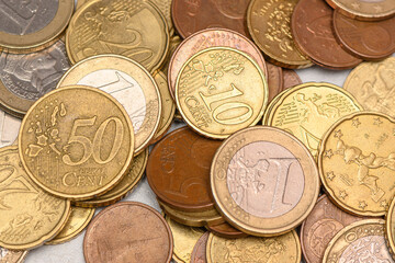 euro  coins top view1
